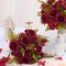 4 Packs Burgundy Artificial Peonies Silk Flowers Bouquet – Realistic Faux Peony Arrangement for Wedding Centerpieces, Halloween Decor, Home & Party Floral Decorations